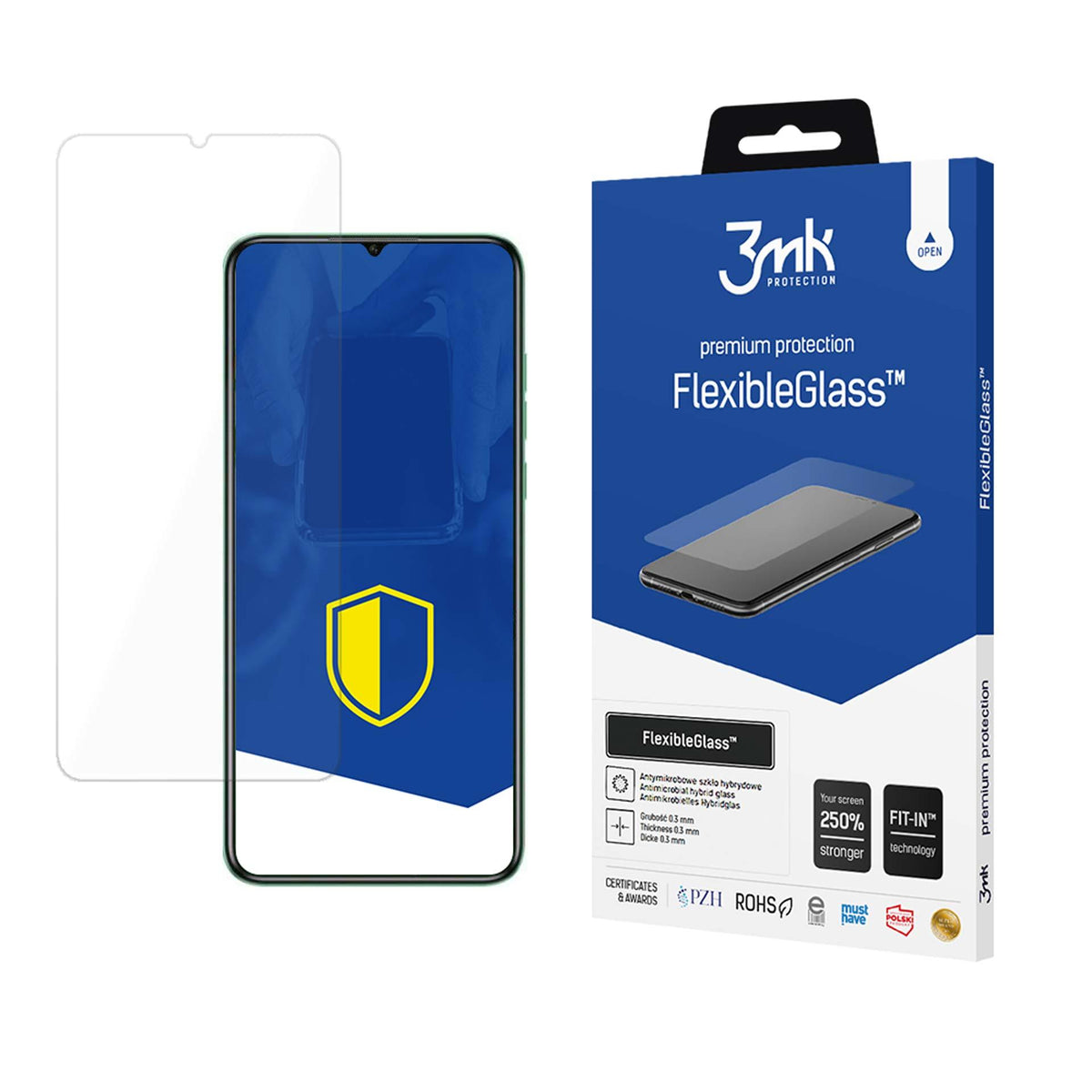 Grūdintas stiklas 3mk FlexibleGlass skirtas Oukitel C53 -- Oukitel C53