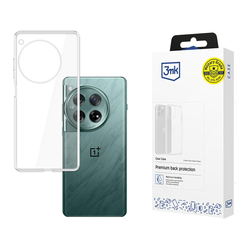 3mk skaidrus dėklas, skirtas OnePlus 12 – skaidrus -- OnePlus 12
