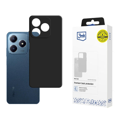 3mk Matt Case, skirtas Realme C63 - juodas -- Realme C63