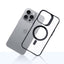 3mk Satin Armor MagCase su MagSafe iPhone 16 Pro Max – skaidrus su juodu rėmeliu