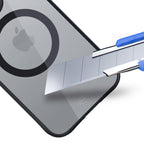 3mk Satin Armor MagCase su MagSafe iPhone 16 Pro Max – skaidrus su juodu rėmeliu