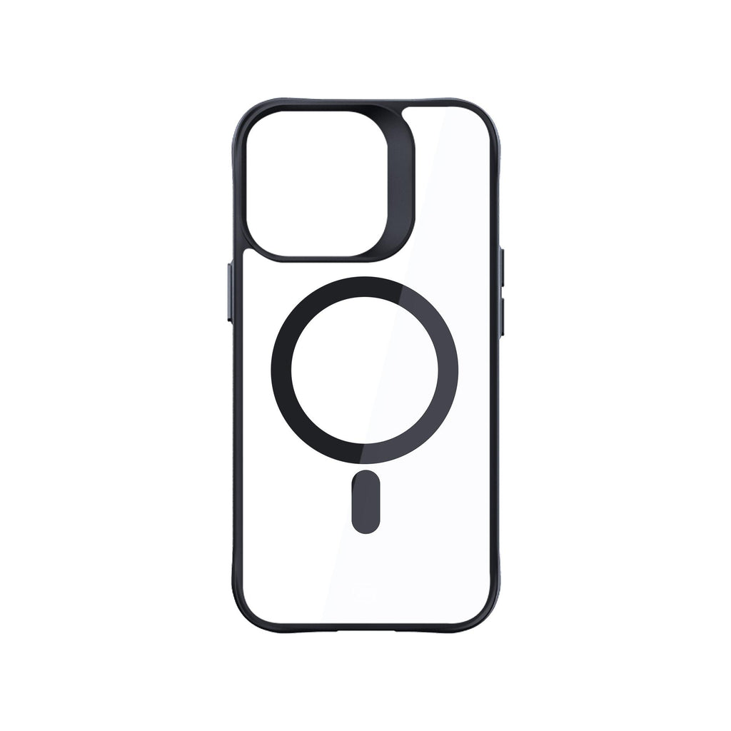 3mk Satin Armor MagCase su MagSafe iPhone 16 Pro Max – skaidrus su juodu rėmeliu