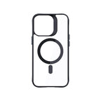 3mk Satin Armor MagCase su MagSafe iPhone 16 Pro Max – skaidrus su juodu rėmeliu
