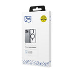3mk Satin Armor MagCase su MagSafe iPhone 16 Pro Max – skaidrus su juodu rėmeliu