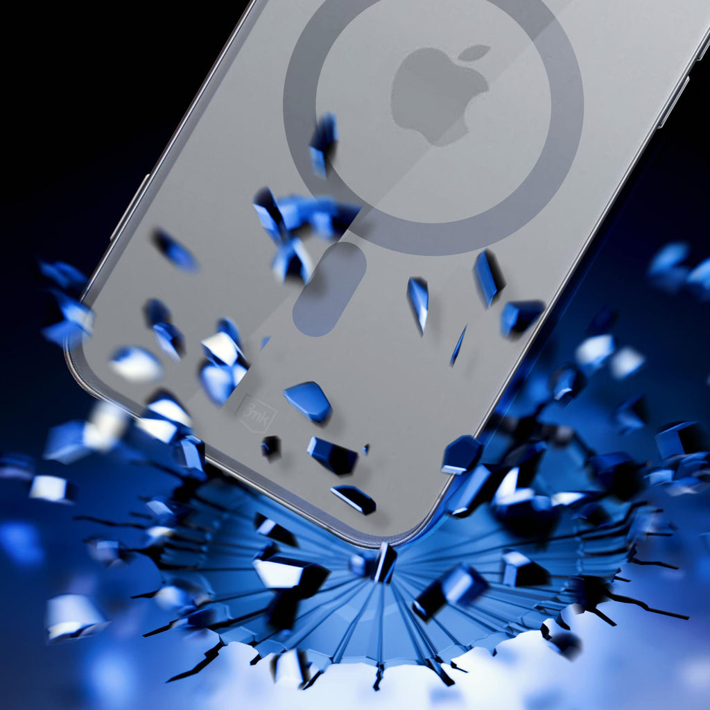 3mk Satin Armor MagCase su MagSafe iPhone 16 Pro Max – skaidrus su juodu rėmeliu