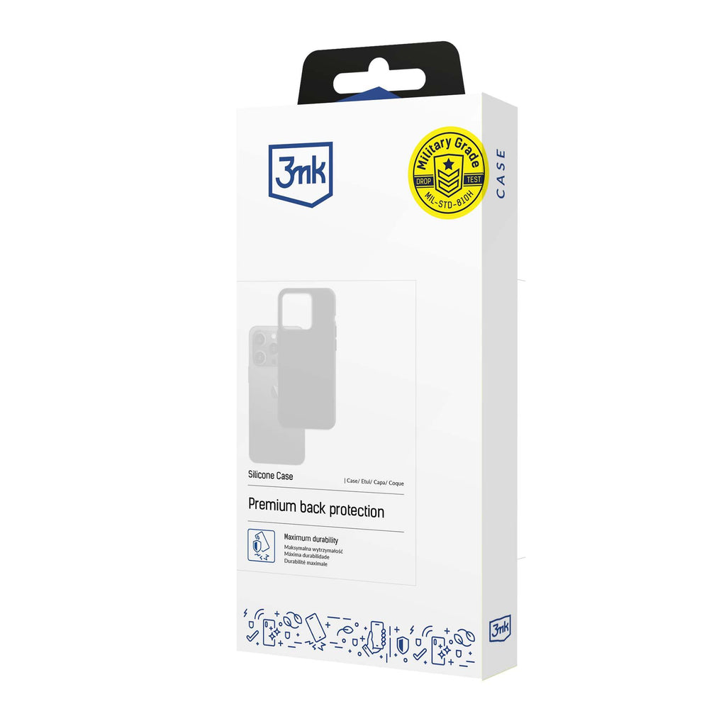 3mk silikoninis dėklas, skirtas Xiaomi Redmi 13C/POCO C65 - juodas -- Xiaomi Redmi 13C