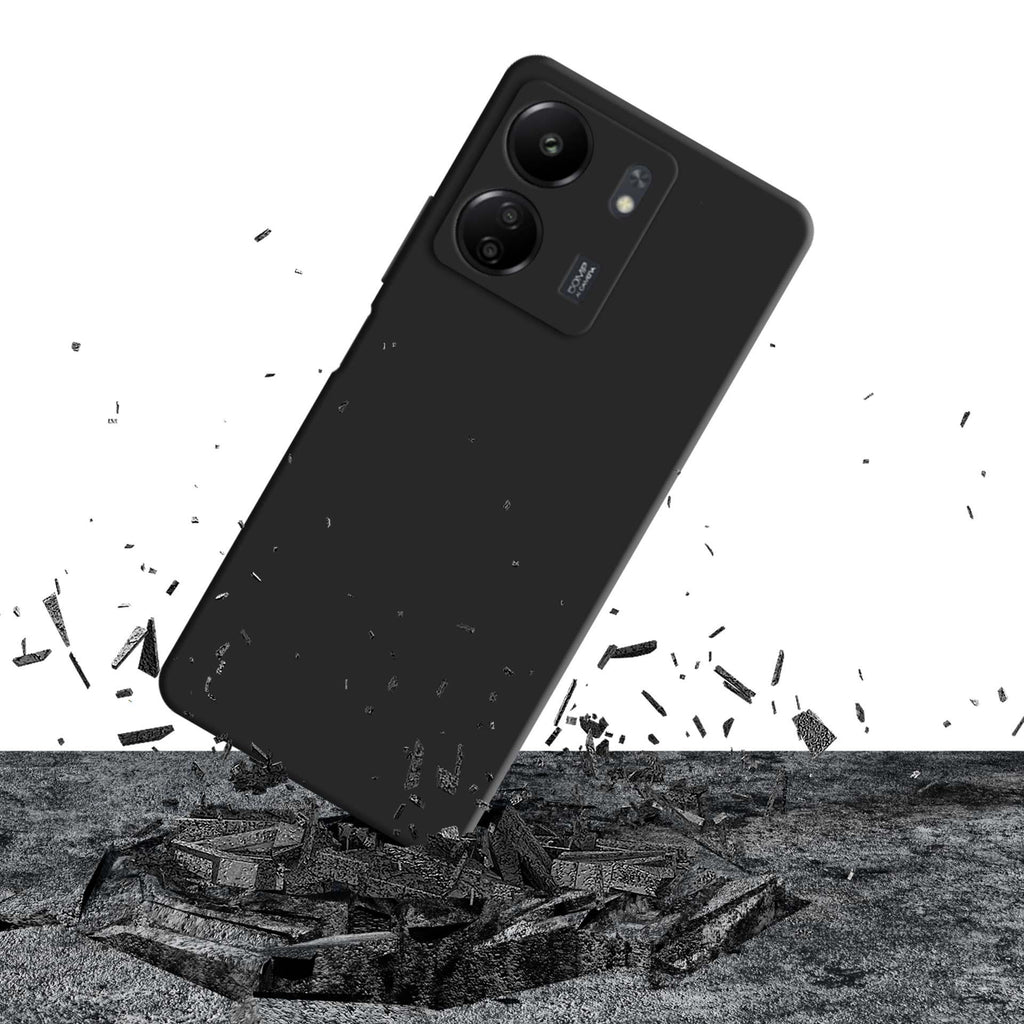3mk silikoninis dėklas, skirtas Xiaomi Redmi 13C/POCO C65 - juodas -- Xiaomi Redmi 13C