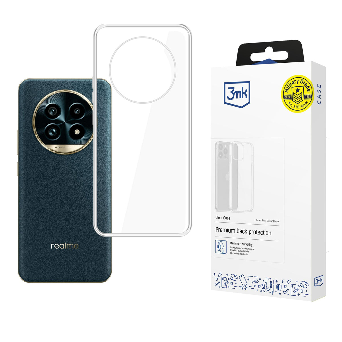 3mk skaidrus dėklas, skirtas Realme 13 Pro+ 5G / Realme 13 Pro 5G – skaidrus -- Realme 13 Pro+ 5G