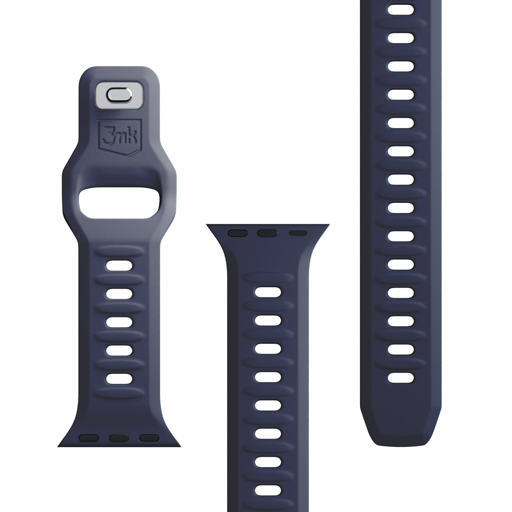 3mk silikoninis laikrodžio dirželis, skirtas Apple Watch 38/40/41 mm – pilkas