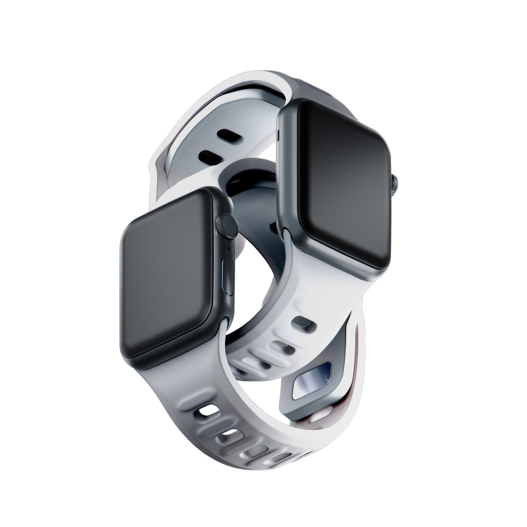 3mk silikono dirželis Apple Watch 42 / 44 / 45 / 49 mm - balta -- Apple Watch