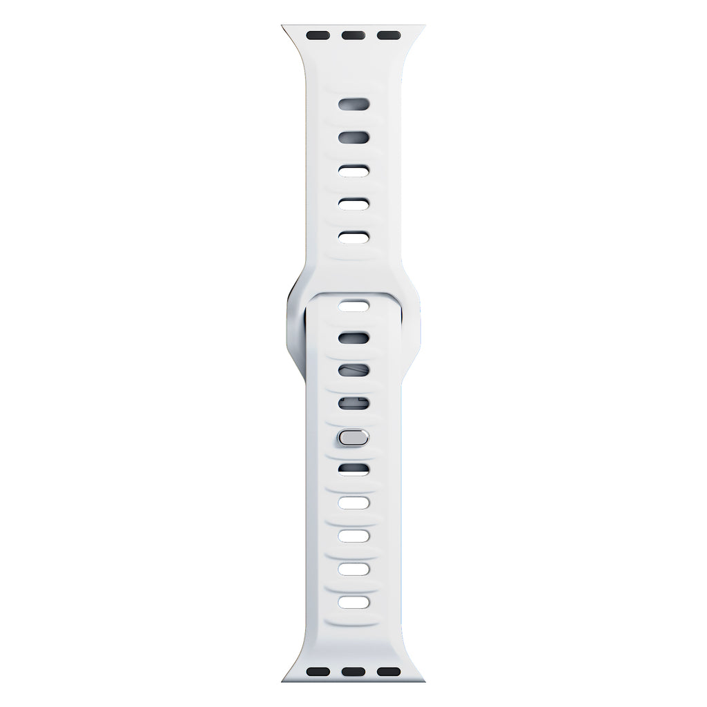 3mk silikono dirželis Apple Watch 42 / 44 / 45 / 49 mm - balta -- Apple Watch
