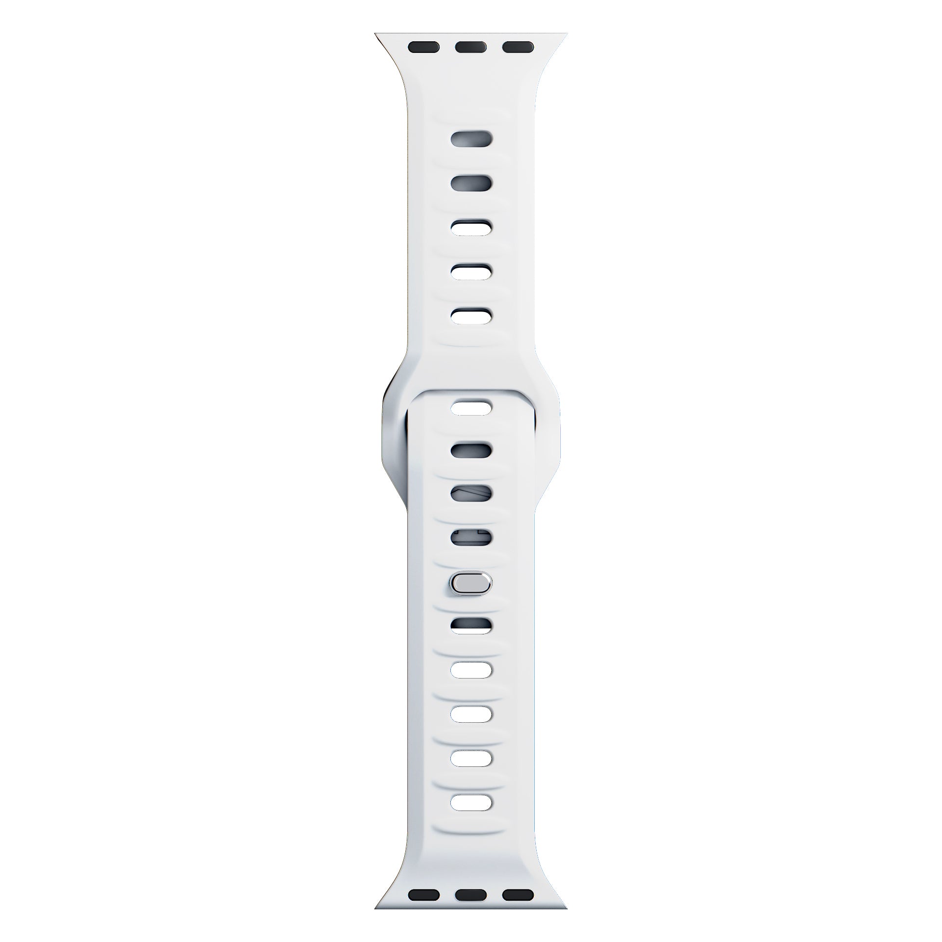 3mk silikono dirželis Apple Watch 42 / 44 / 45 / 49 mm - balta -- Apple Watch