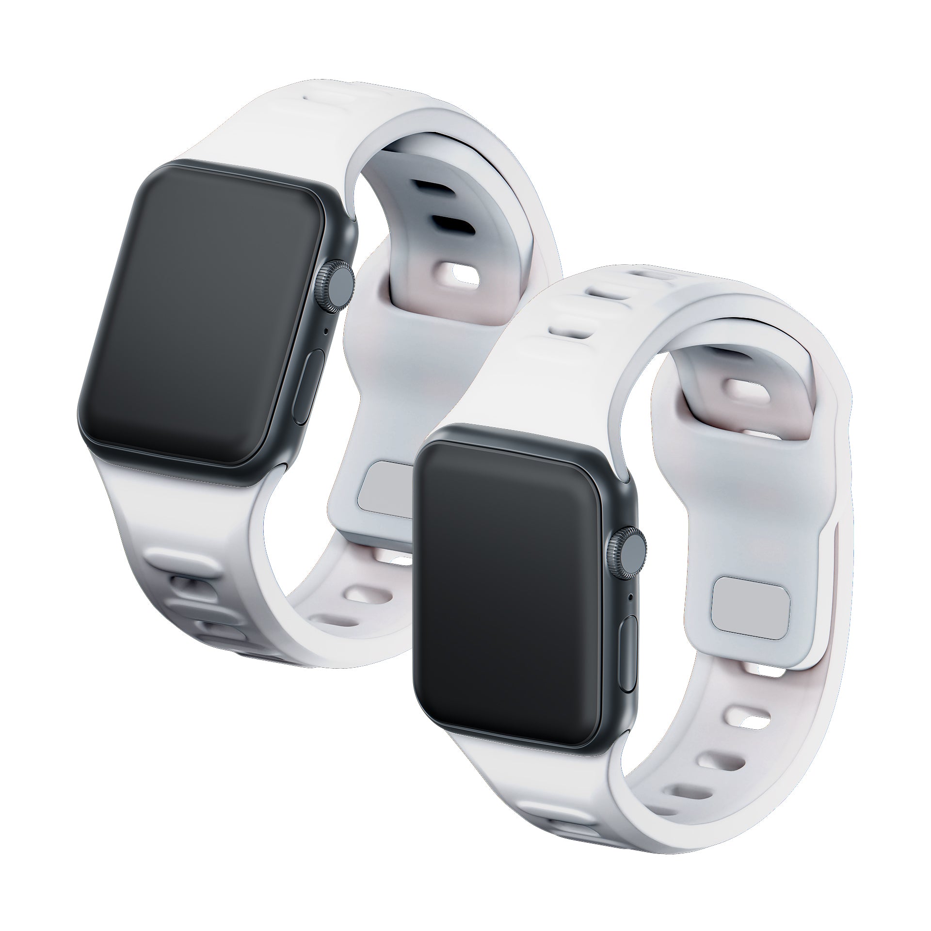 3mk silikono dirželis Apple Watch 42 / 44 / 45 / 49 mm - balta -- Apple Watch