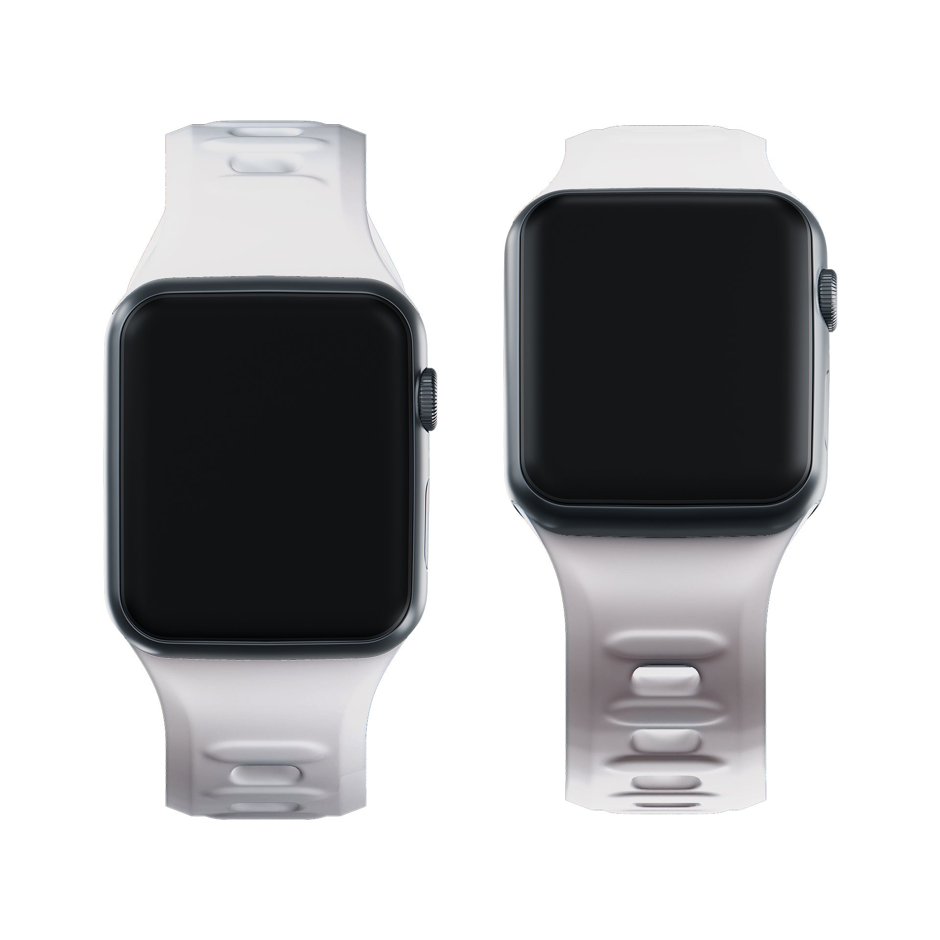 3mk silikono dirželis Apple Watch 42 / 44 / 45 / 49 mm - balta -- Apple Watch