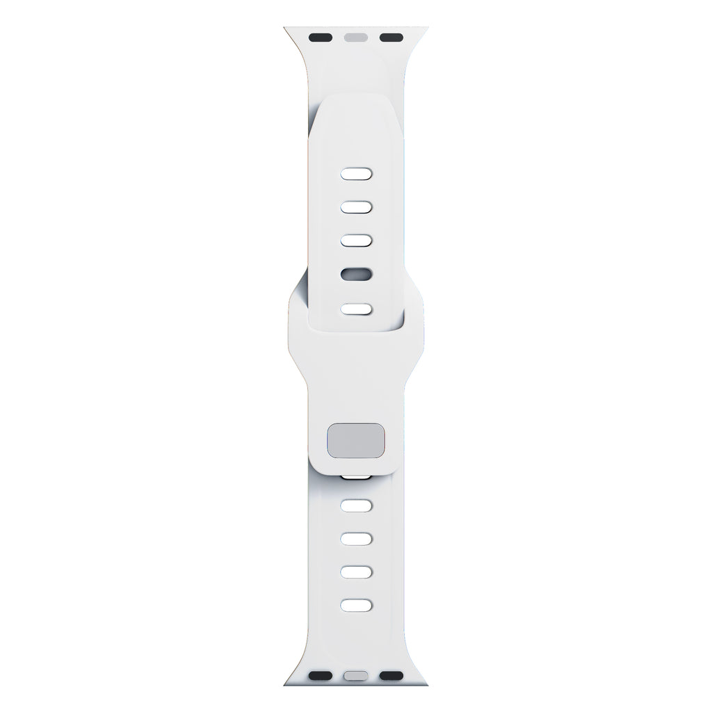 3mk silikono dirželis Apple Watch 42 / 44 / 45 / 49 mm - balta -- Apple Watch