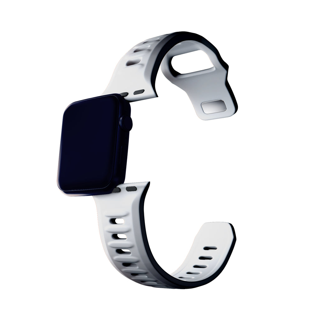 3mk silikono dirželis Apple Watch 42 / 44 / 45 / 49 mm - balta -- Apple Watch