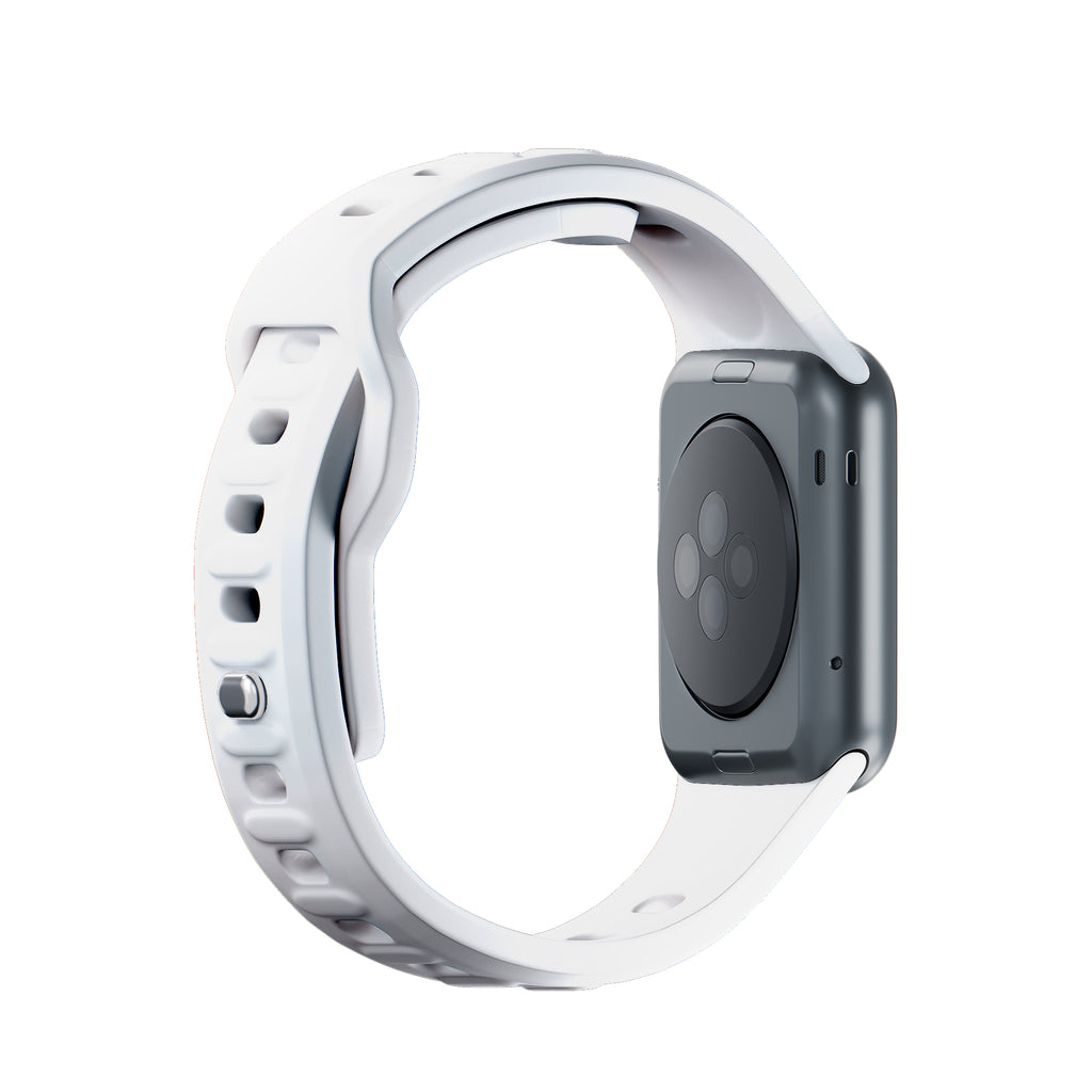 3mk silikono dirželis Apple Watch 42 / 44 / 45 / 49 mm - balta -- Apple Watch
