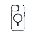 3mk Satin Armor MagCase su MagSafe, skirtas iPhone 14 Plus – skaidrus su juodu rėmeliu