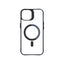3mk Satin Armor MagCase su MagSafe, skirtas iPhone 15 – skaidrus su juodu rėmeliu