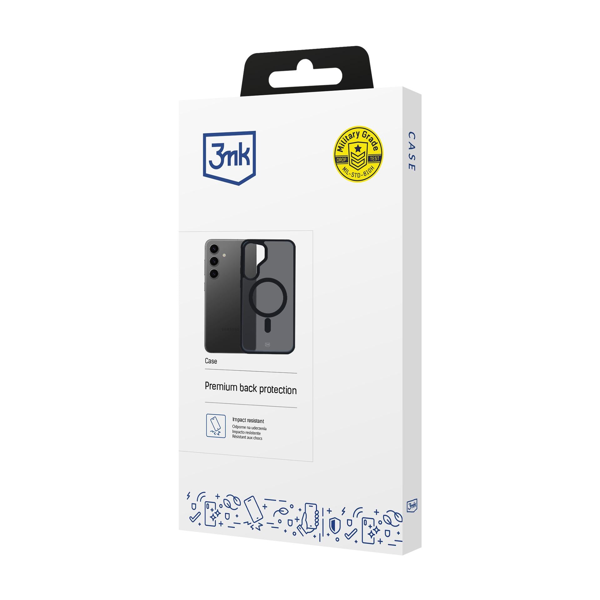 3mk Smoke MagCase su MagSafe, skirtas Samsung Galaxy S24 - pusiau permatomas