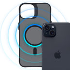 3mk Smoke MagCase su MagSafe iPhone 15 - pusiau permatomas