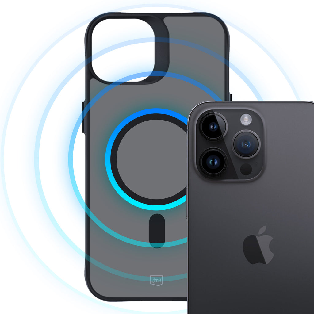 3mk Smoke MagCase su MagSafe, skirtas iPhone 14 Pro – pusiau permatomas