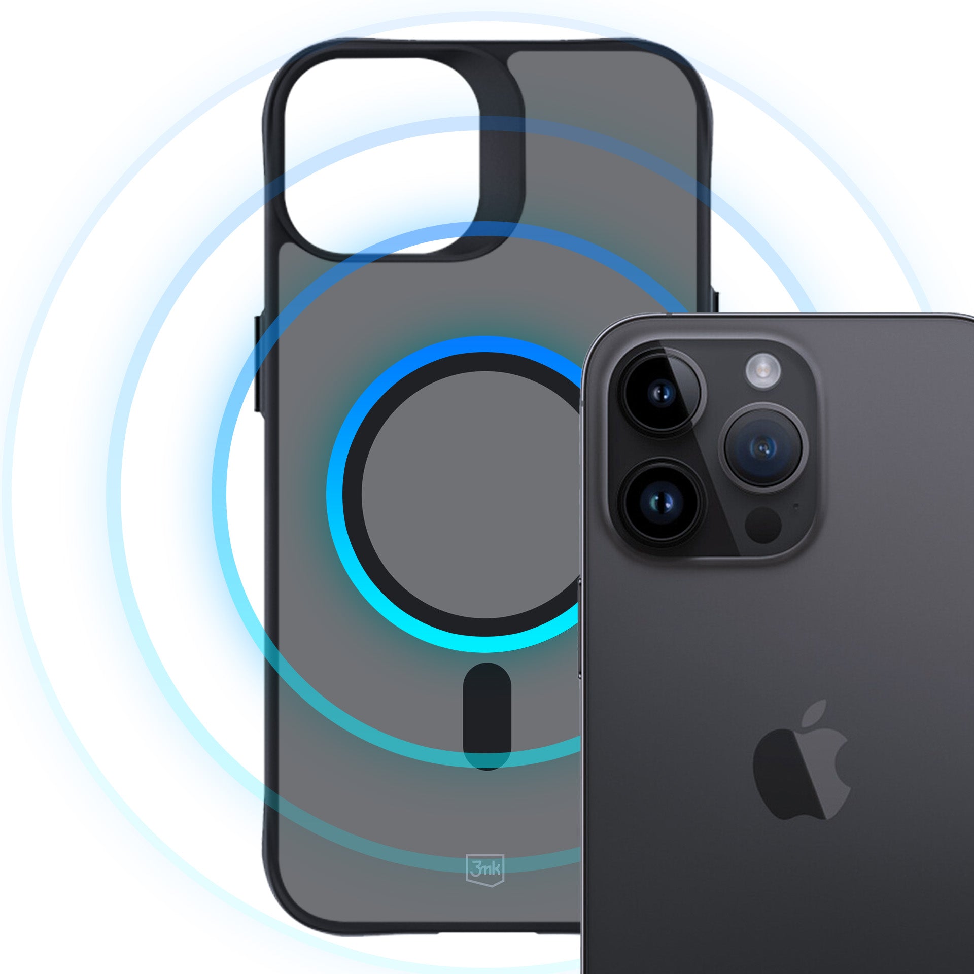 3mk Smoke MagCase su MagSafe, skirtas iPhone 14 Pro – pusiau permatomas