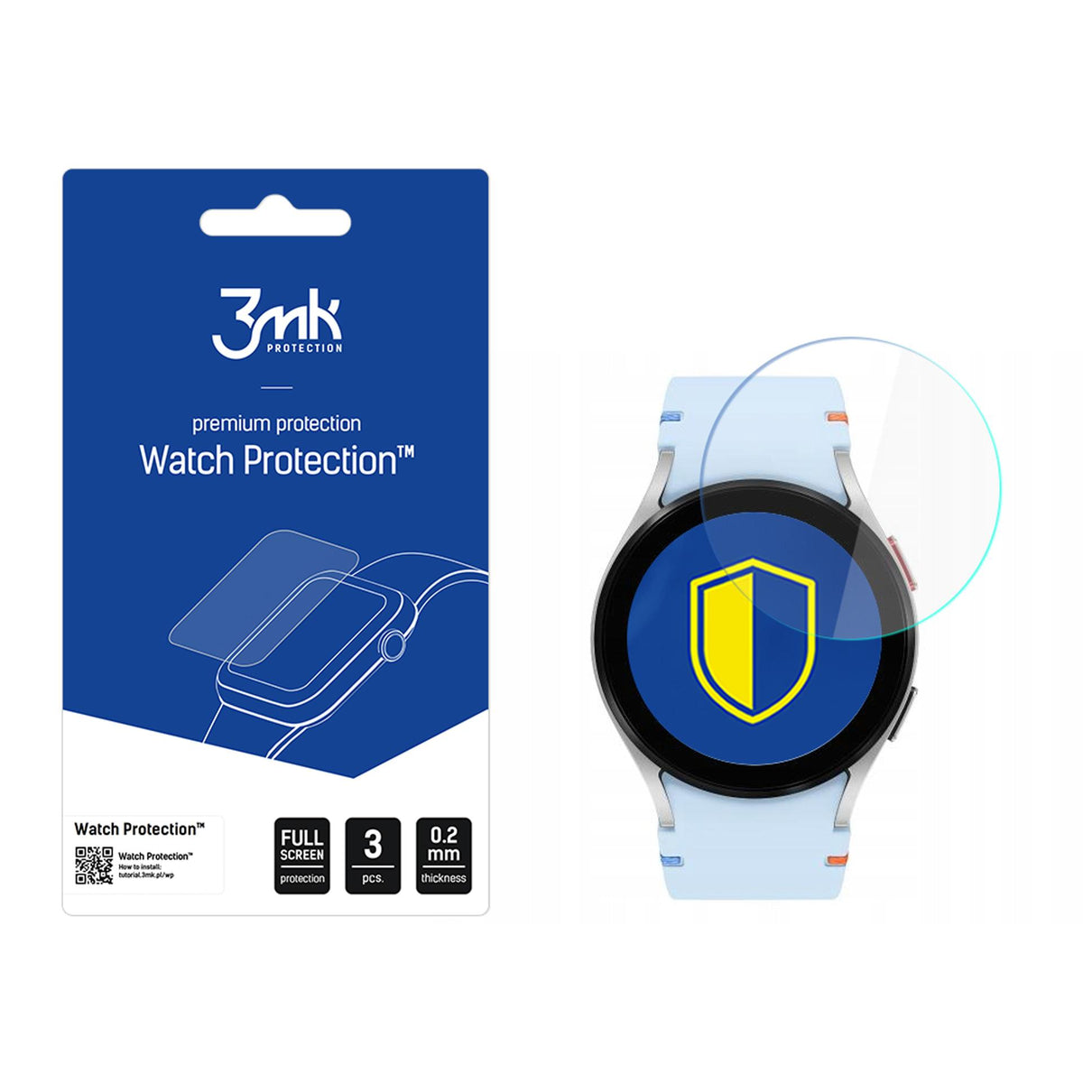 3mk Watch Protection FlexibleGlass hibridinis stiklas, skirtas Samsung Galaxy Watch FE 40mm