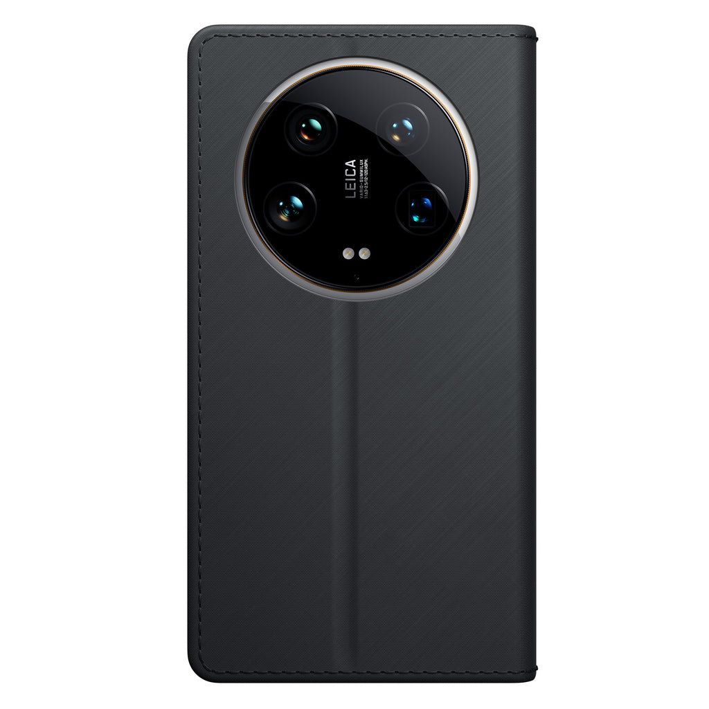 3mk piniginės dėklas, skirtas Xiaomi 14 Ultra – juodas