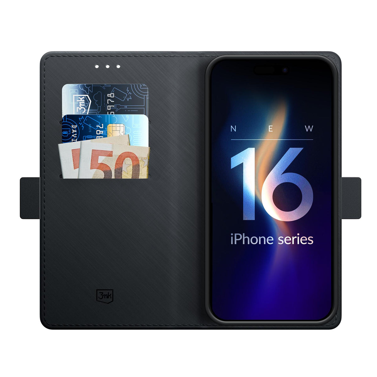 3mk piniginės dėklas, skirtas iPhone 16 Pro Max