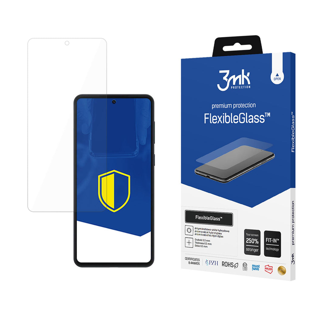Grūdintas stiklas 3mk flexibleglass skirtas Samsung Galaxy M55 -- Samsung Galaxy M55