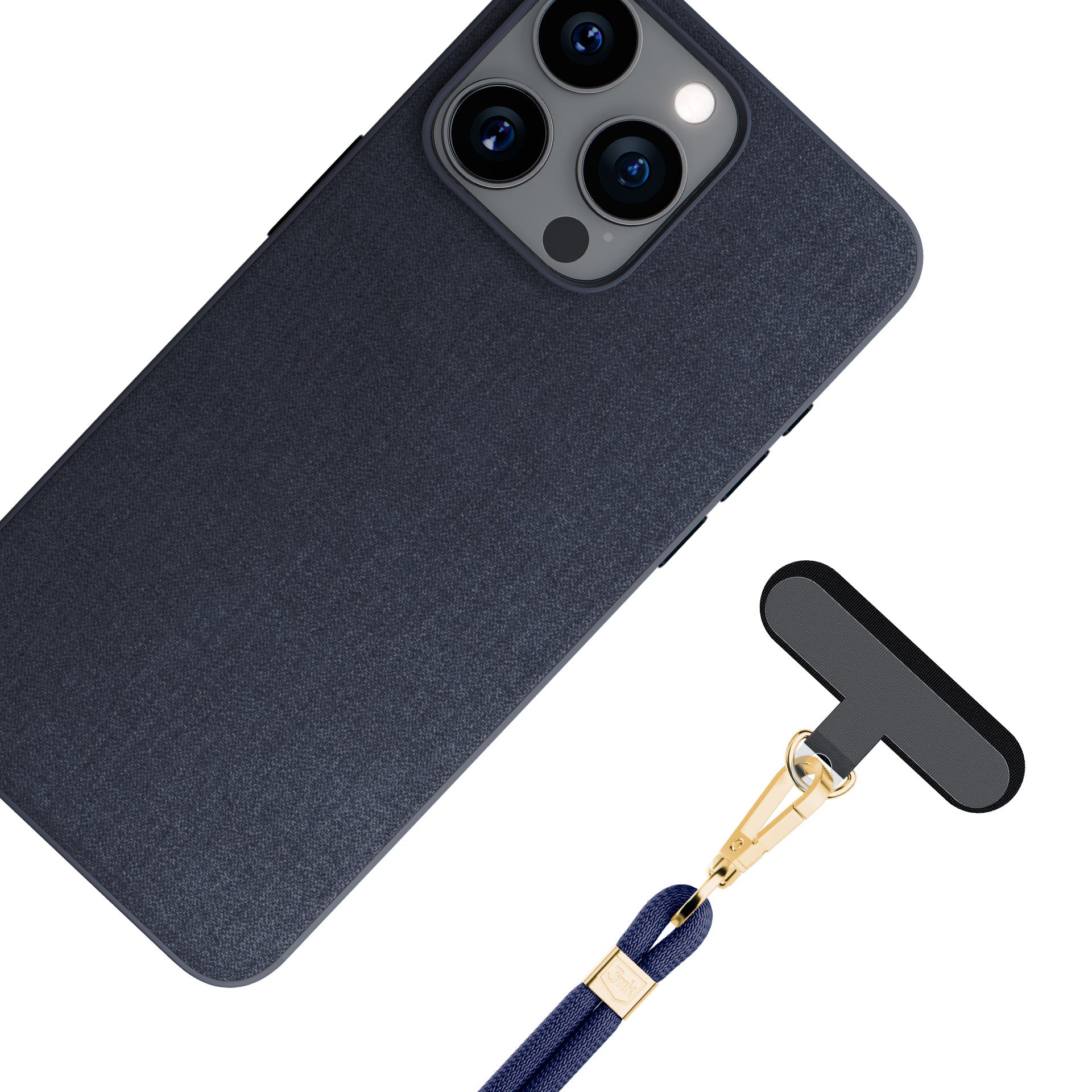 Smartphone lanyard 3mk easyclip elite - mėlyna -- Cell phone cases and covers