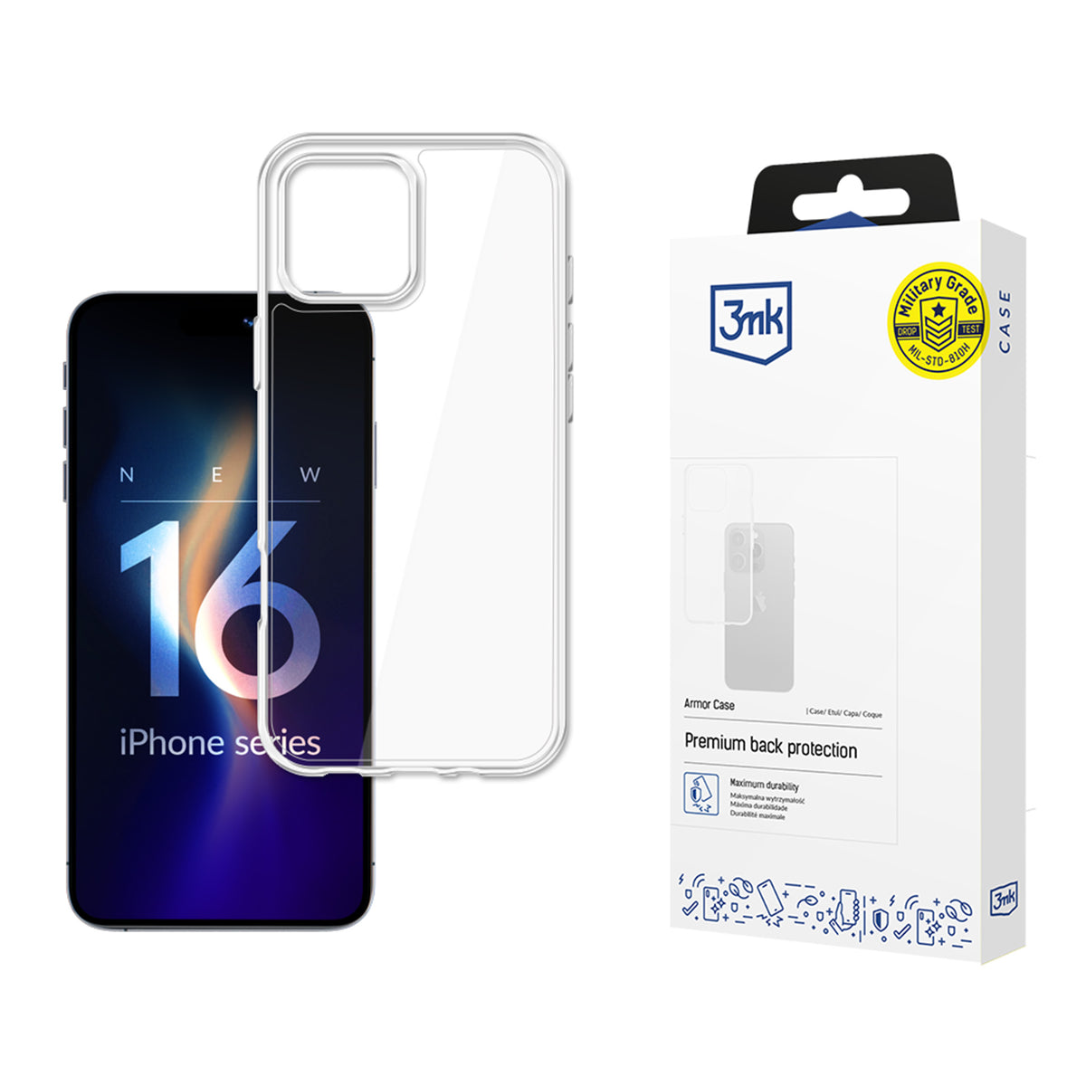 3mk Armor Case for iPhone 16 Pro Max - Skaidri -- iPhone 16 Pro Max