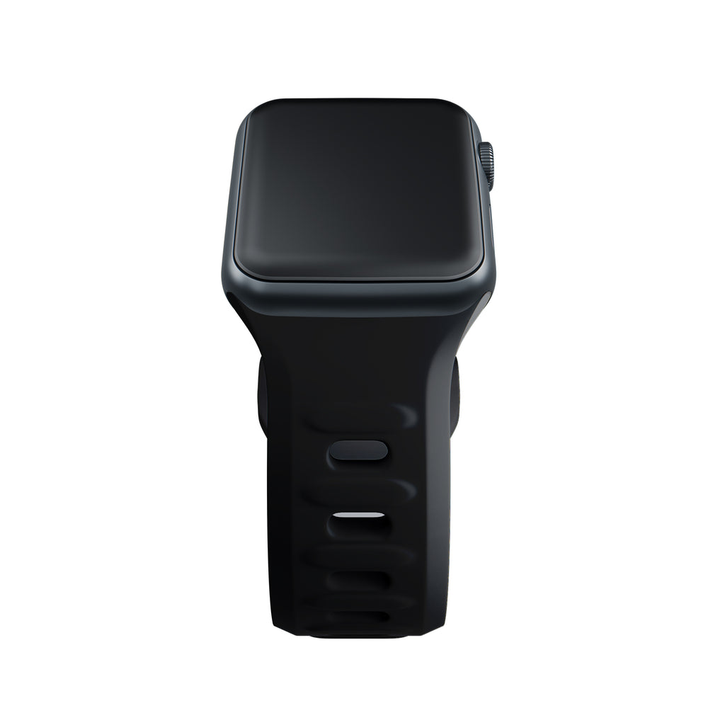 3mk silicone watch strap skirtas Apple Watch 42 / 44 / 45 / 49 mm - black