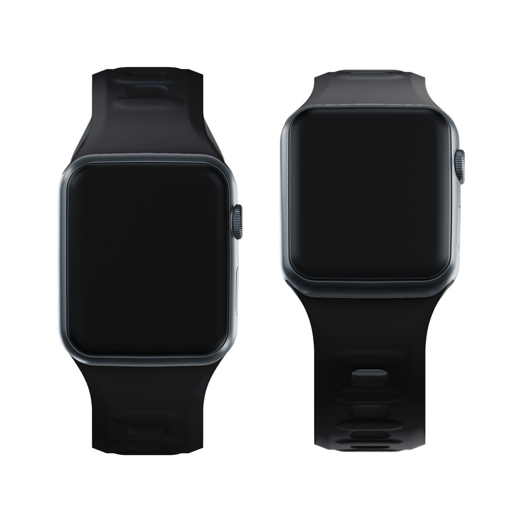 3mk silicone watch strap skirtas Apple Watch 42 / 44 / 45 / 49 mm - black