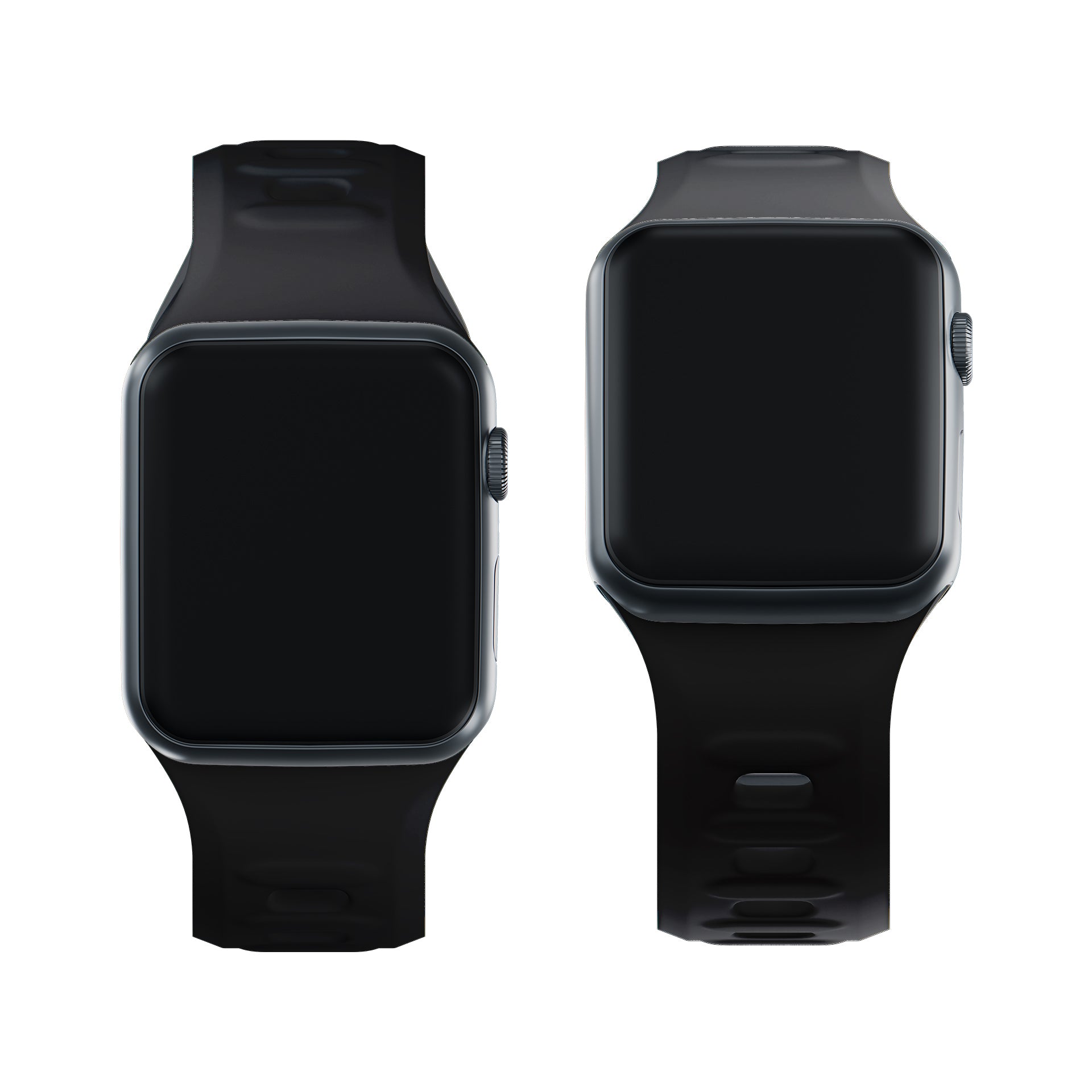 3mk silicone watch strap skirtas Apple Watch 42 / 44 / 45 / 49 mm - black
