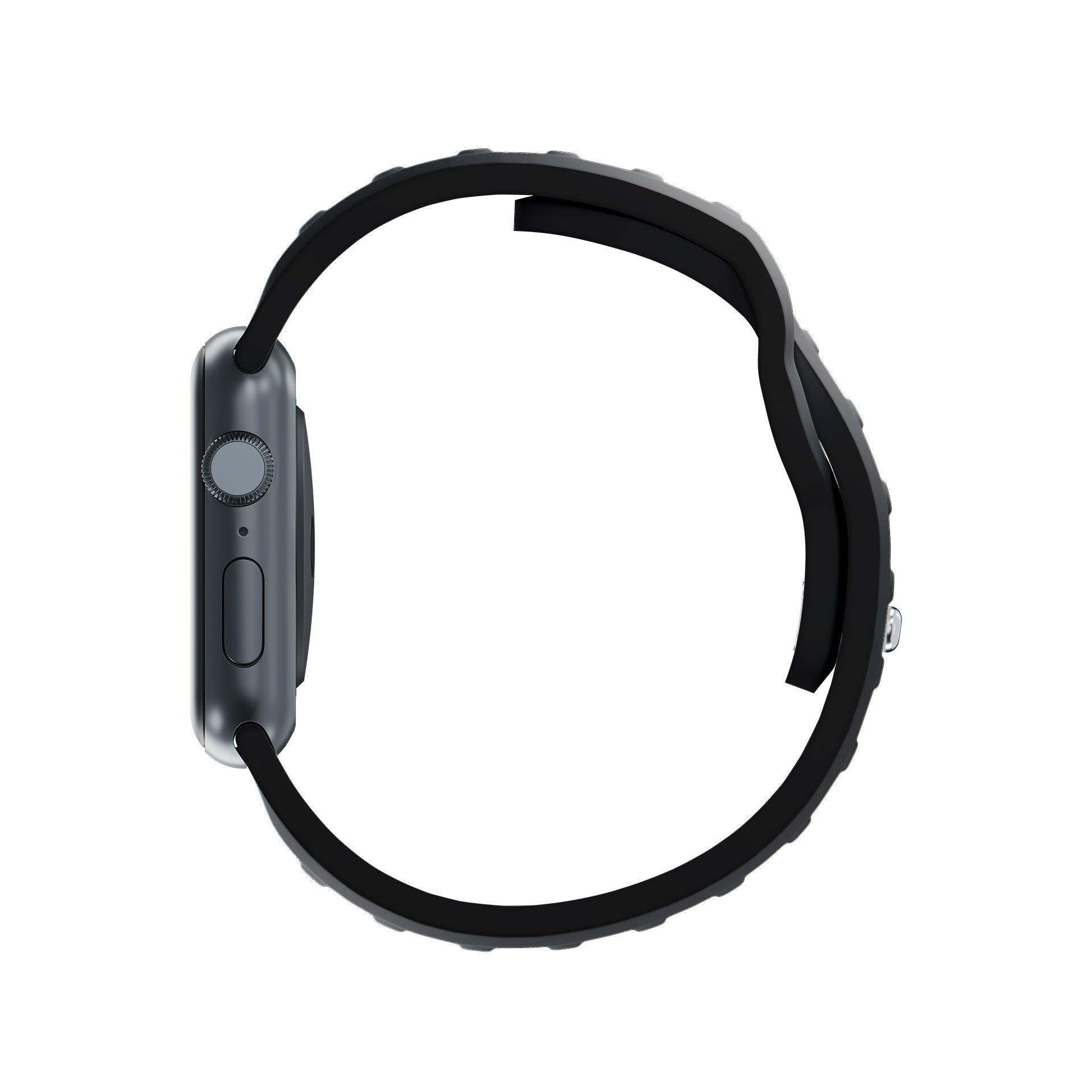 3mk silicone watch strap skirtas Apple Watch 42 / 44 / 45 / 49 mm - black