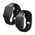 3mk silicone watch strap skirtas Apple Watch 42 / 44 / 45 / 49 mm - black