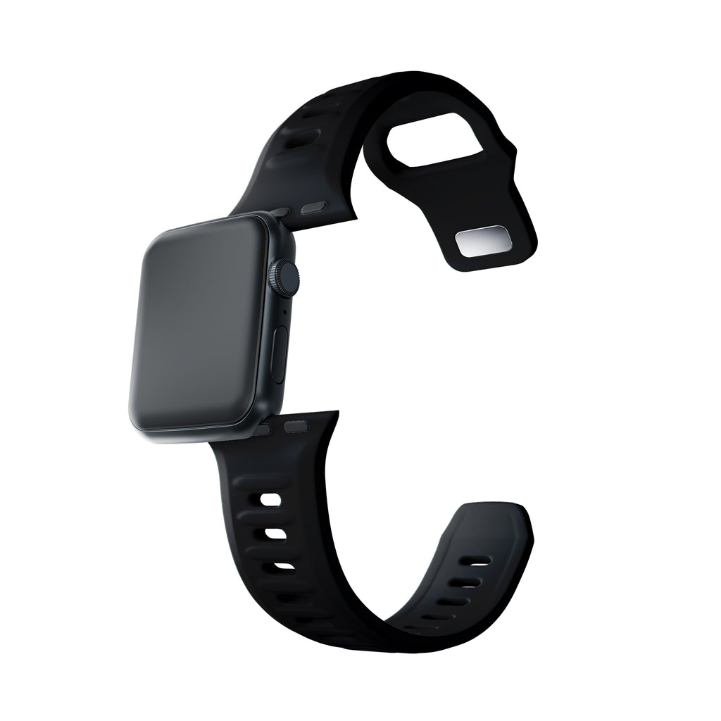 3mk silicone watch strap skirtas Apple Watch 42 / 44 / 45 / 49 mm - black