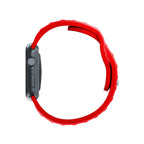 3mk silikoninis laikrodžio dirželis, skirtas Apple Watch 42/44/45/49 mm – raudonas