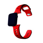 3mk silikoninis laikrodžio dirželis, skirtas Apple Watch 42/44/45/49 mm – raudonas