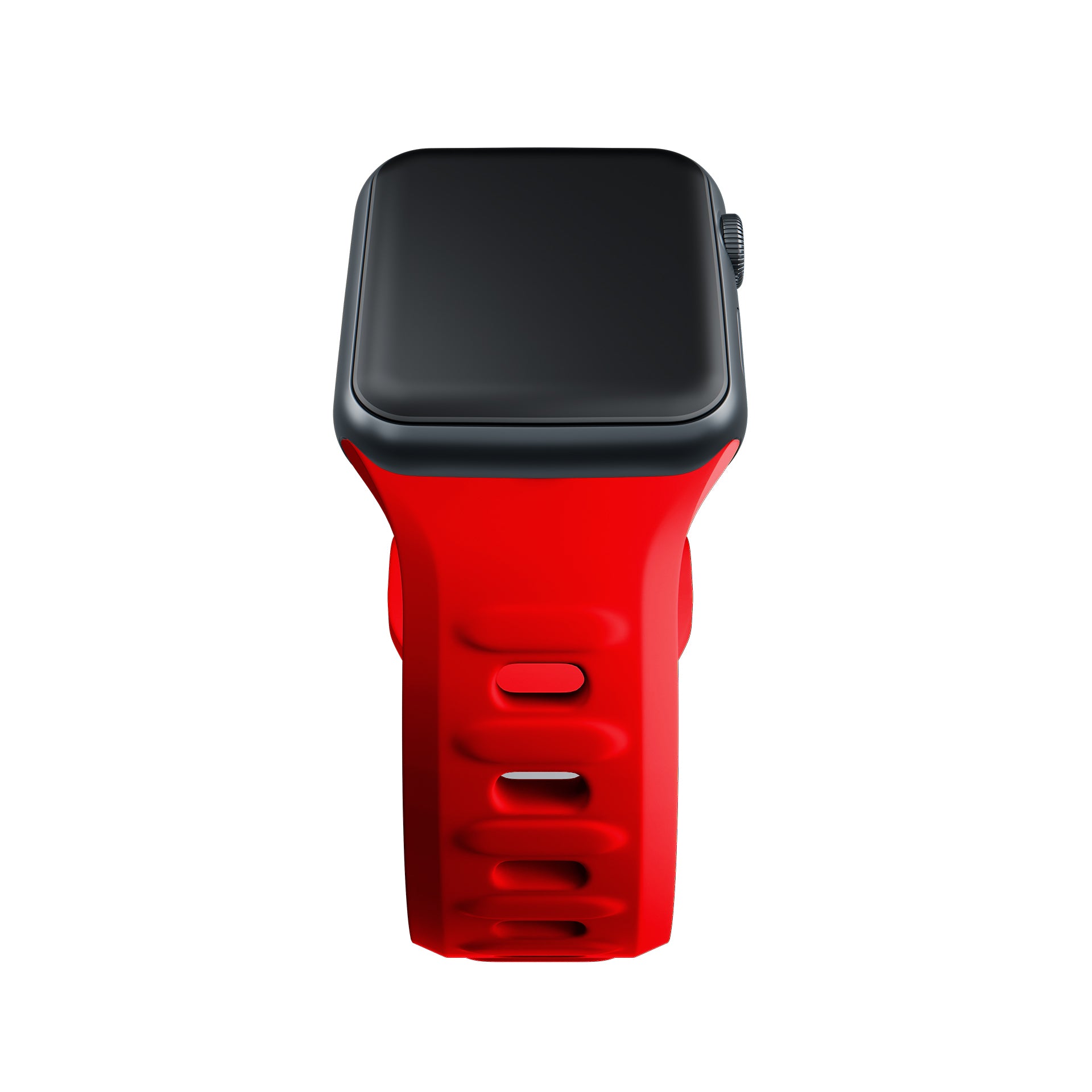 3mk silikoninis laikrodžio dirželis, skirtas Apple Watch 42/44/45/49 mm – raudonas