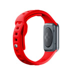 3mk silikoninis laikrodžio dirželis, skirtas Apple Watch 42/44/45/49 mm – raudonas
