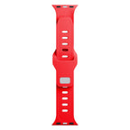 3mk silikoninis laikrodžio dirželis, skirtas Apple Watch 42/44/45/49 mm – raudonas