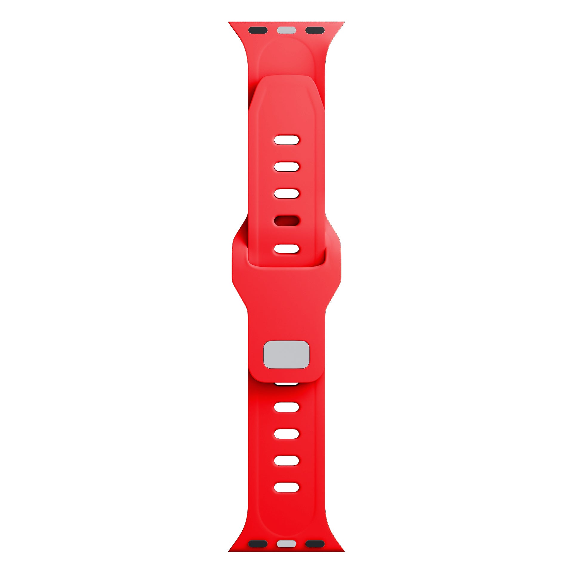 3mk silikoninis laikrodžio dirželis, skirtas Apple Watch 42/44/45/49 mm – raudonas