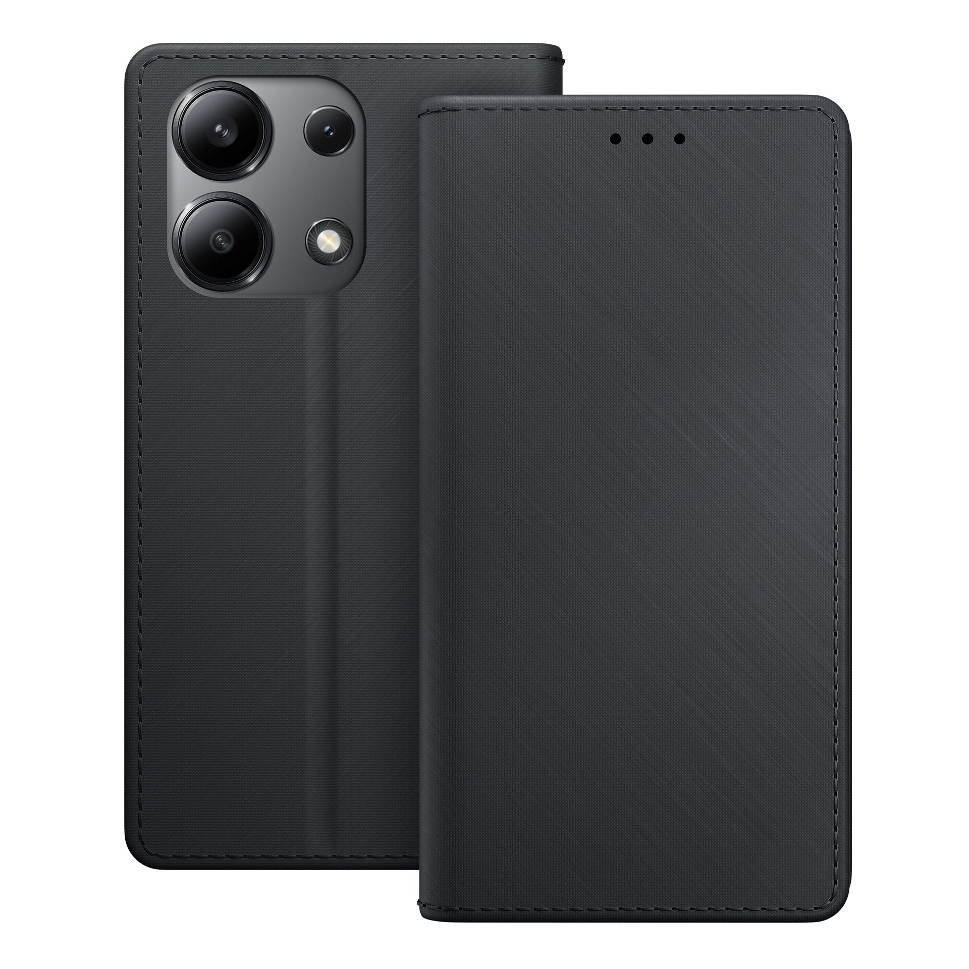 3mk Wallet Case dėl Xiaomi Redmi Note 13 Pro 4G - juodas -- Xiaomi Redmi Note 13 Pro
