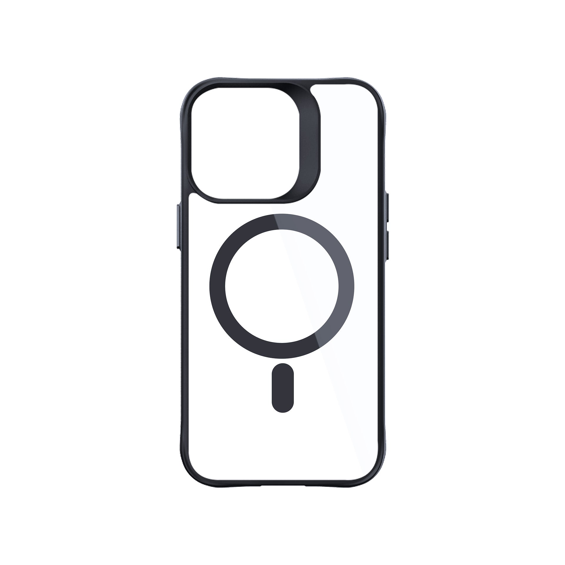 3mk satin armor magcase with MagSafe skirtas iPhone 15 Pro Max - Clear with Black Frame