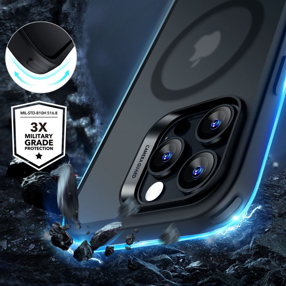 ESR Classic Hybrid HaloLock MagSafe dėklas + stiklas iPhone 16 Pro Max -- iPhone 16 Pro Max