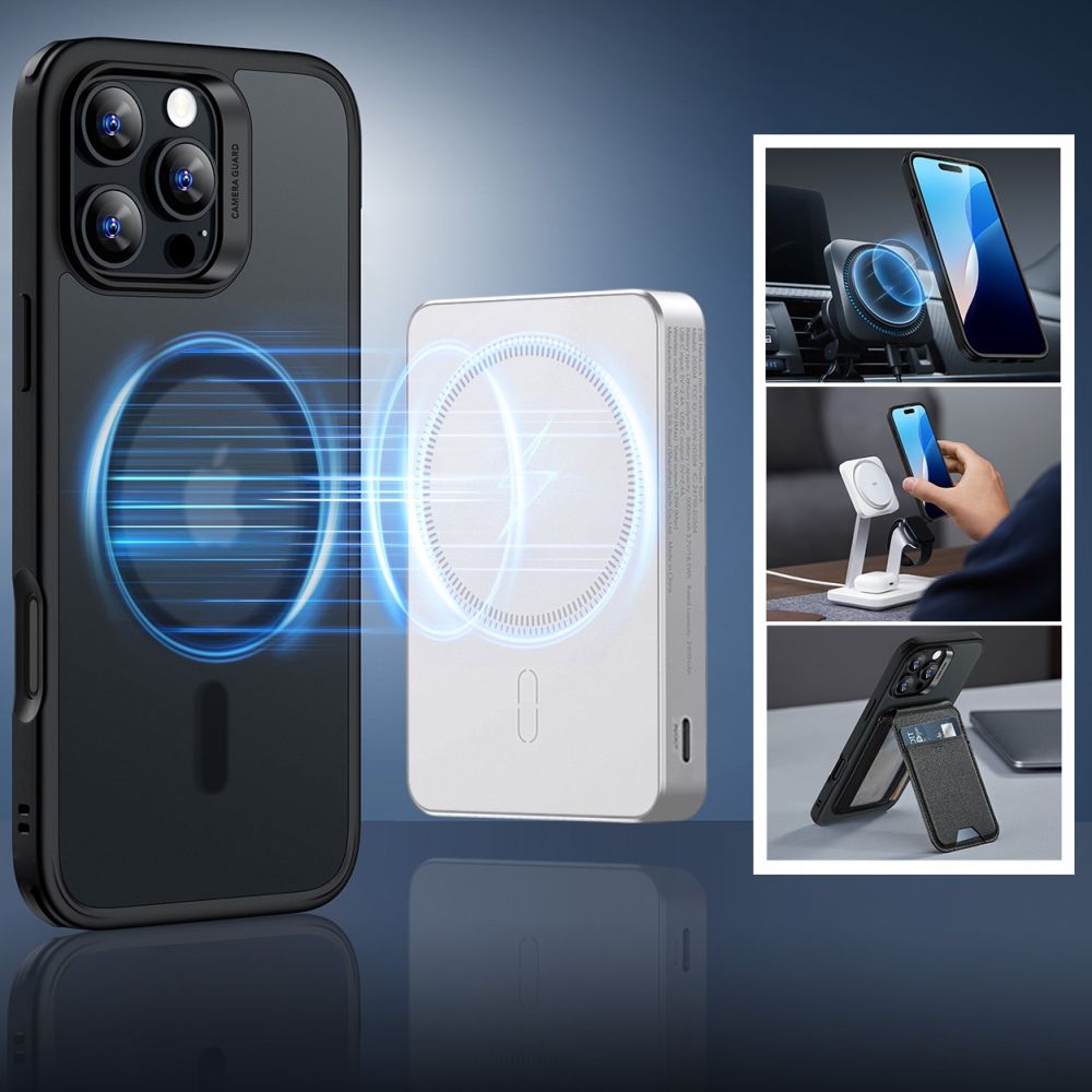 ESR Classic Hybrid HaloLock MagSafe dėklas + stiklas iPhone 16 Pro Max -- iPhone 16 Pro Max