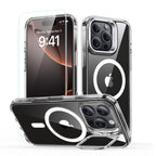 ESR MagSafe dėklas su stovu iPhone 16 Pro + stiklas, skaidrus -- iPhone 16 Pro